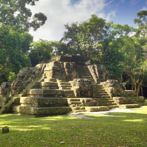 Country: Guatemala
Site: Uaxactun
Caption: Pyramid on Watch Day
Image Date: November 5, 2014
Photographer: Norma Barbacci/World Monuments Fund
Provenance: Site Visit
Original: from CD GTM028